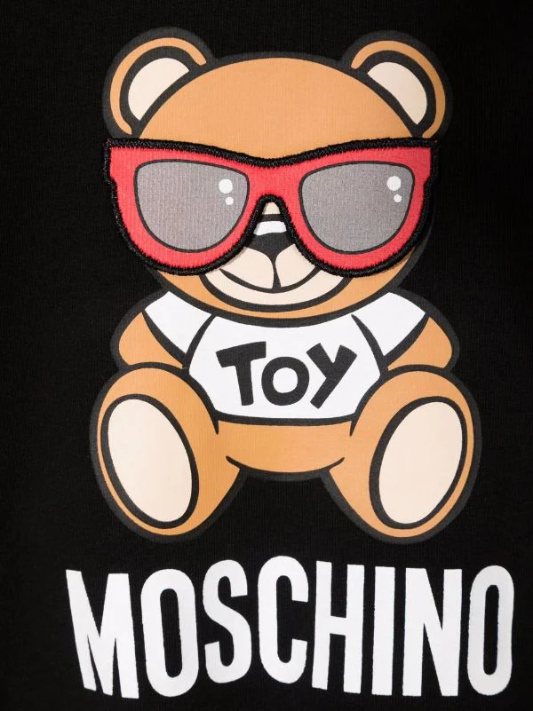 ( Nouvelle Collection ) Moschino Kids Sweat à Imprimé Teddy Bear 60100 NERO 5 ( Nouvelle Collection ) Moschino Kids Sweat à Imprimé Teddy Bear 60100 NERO – Image 3