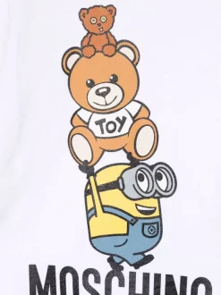 ( Nouvelle Collection ) Moschino Kids Teddy Bear X Minion Pyjama Enfant -Moschino Kids Soldes Boutique 18021221 38090837 600