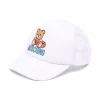 ( Nouvelle Collection ) Moschino Kids Casquette à Imprimé Teddy Bear 10101 BIANCO OTTICO -Moschino Kids Soldes Boutique 18021222 38082952 600