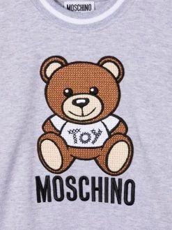 ( Nouvelle Collection ) Moschino Kids Sweat Teddy à Logo Brodé 60926 GRIGIO CHIARO MELANGE 7 ( Nouvelle Collection ) Moschino Kids Sweat Teddy à Logo Brodé 60926 GRIGIO CHIARO MELANGE -Moschino Kids Soldes Boutique 18027632 38173633 600