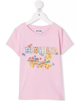 ( Nouvelle Collection ) Moschino Kids T-shirt En Coton à Logo Imprimé Enfant