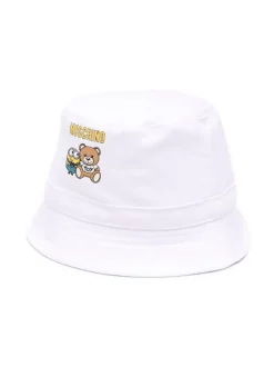 ( Nouvelle Collection ) Moschino Kids 10101 BIANCO Bob Minion-Teddy à Logo Imprimé Enfant
