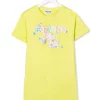 ( Nouvelle Collection ) Moschino Kids Robe à Logo Imprimé 30205 LIME GREEN -Moschino Kids Soldes Boutique 18048835 38151122 600