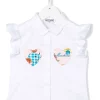 ( Nouvelle Collection ) Moschino Kids 10101 BIANCO OTTICO Chemise Volantée à Logo Brodé Enfant 1 ( Nouvelle Collection ) Moschino Kids 10101 BIANCO OTTICO Chemise Volantée à Logo Brodé Enfant -Moschino Kids Soldes Boutique 18048845 38151154 600