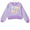 ( Nouvelle Collection ) Moschino Kids 50358 LILLA Sweat à Logo Imprimé Enfant -Moschino Kids Soldes Boutique 18048849 38149632 600