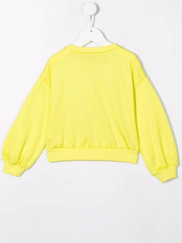 ( Nouvelle Collection ) Moschino Kids 30205 VERDE Sweat à Logo Imprimé Enfant 4 ( Nouvelle Collection ) Moschino Kids 30205 VERDE Sweat à Logo Imprimé Enfant – Image 2