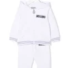 ( Nouvelle Collection ) Moschino Kids 10101 BIANCO Survêtement Imprimé à Capuche Enfant -Moschino Kids Soldes Boutique 18049512 38362228 600