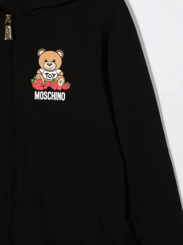 ( Nouvelle Collection ) Moschino Kids 60100 NERO Hoodie à Ourlet évasé Enfant 5 ( Nouvelle Collection ) Moschino Kids 60100 NERO Hoodie à Ourlet évasé Enfant – Image 3