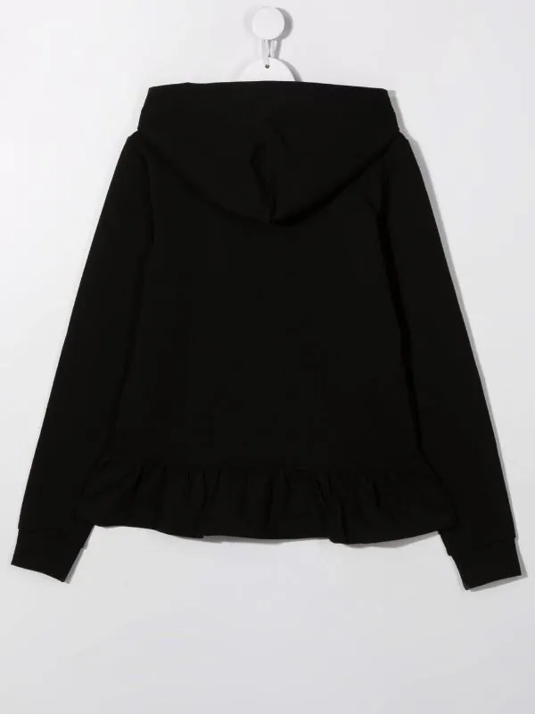 ( Nouvelle Collection ) Moschino Kids 60100 NERO Hoodie à Ourlet évasé Enfant 4 ( Nouvelle Collection ) Moschino Kids 60100 NERO Hoodie à Ourlet évasé Enfant – Image 2