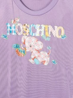( Nouvelle Collection ) Moschino Kids 50358 LILLA Robe à Logo Imprimé Enfant 7 ( Nouvelle Collection ) Moschino Kids 50358 LILLA Robe à Logo Imprimé Enfant -Moschino Kids Soldes Boutique 18049655 38150822 600