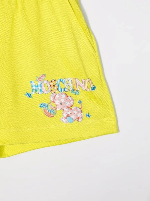 ( Nouvelle Collection ) Moschino Kids 30205 LIME GREEN Short à Logo Imprimé Enfant 5 ( Nouvelle Collection ) Moschino Kids 30205 LIME GREEN Short à Logo Imprimé Enfant – Image 3