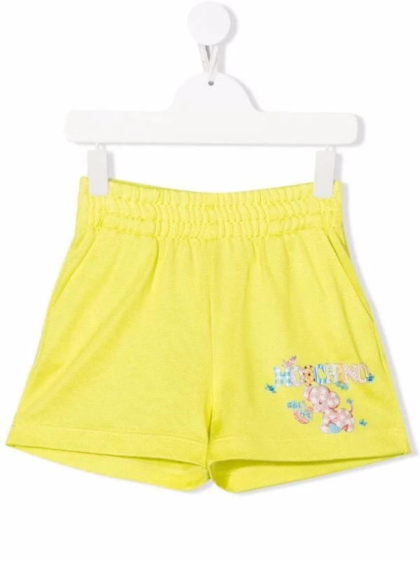 ( Nouvelle Collection ) Moschino Kids 30205 LIME GREEN Short à Logo Imprimé Enfant 3 ( Nouvelle Collection ) Moschino Kids 30205 LIME GREEN Short à Logo Imprimé Enfant