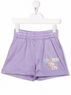 ( Nouvelle Collection ) Moschino Kids Short à Logo Imprimé 50358 LILLA