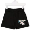 ( Nouvelle Collection ) Moschino Kids Short à Logo Imprimé 60100 NERO -Moschino Kids Soldes Boutique 18052776 38204462 600