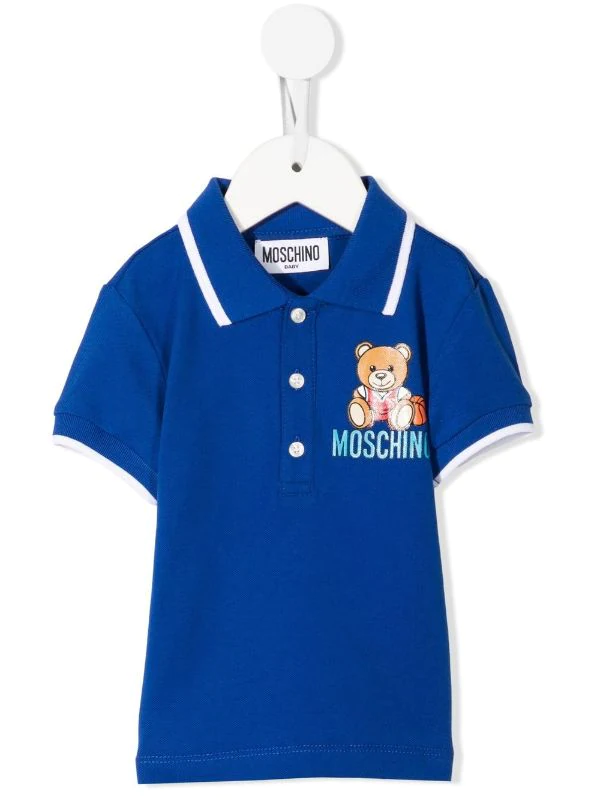 ( Nouvelle Collection ) Moschino Kids Polo à Motif Teddy Bear Enfant 3 ( Nouvelle Collection ) Moschino Kids Polo à Motif Teddy Bear Enfant