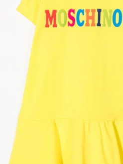 ( Nouvelle Collection ) Moschino Kids Robe évasée à Logo Imprimé Enfant -Moschino Kids Soldes Boutique 18053600 38432738 600