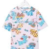 ( Nouvelle Collection ) Moschino Kids T-shirt à Imprimé Graphique Enfant -Moschino Kids Soldes Boutique 18054771 38202365 600