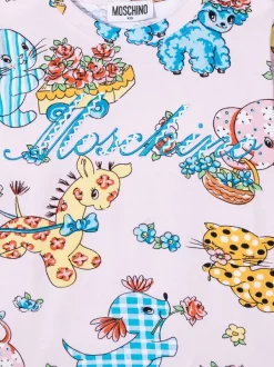 ( Nouvelle Collection ) Moschino Kids T-shirt à Imprimé Graphique Enfant -Moschino Kids Soldes Boutique 18054771 38202368 600