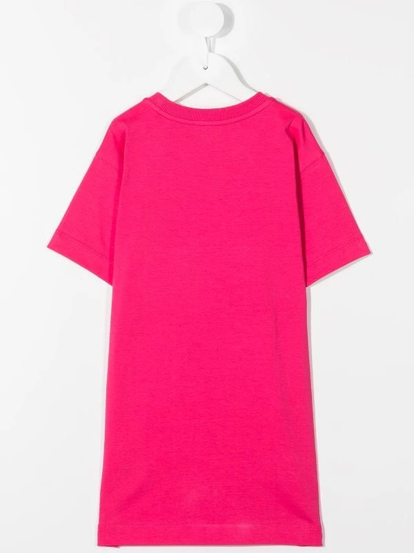 ( Nouvelle Collection ) Moschino Kids Robe à Logo Imprimé 50557 4 ( Nouvelle Collection ) Moschino Kids Robe à Logo Imprimé 50557 – Image 2