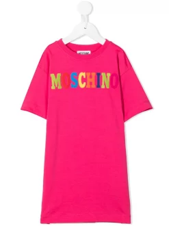 ( Nouvelle Collection ) Moschino Kids Robe à Logo Imprimé 50557