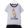( Nouvelle Collection ) Moschino Kids Ensemble Haut-short à Logo Imprimé 60100