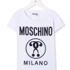 ( Nouvelle Collection ) Moschino Kids T-shirt En Coton à Logo Imprimé 10101 WHITE