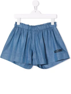 ( Nouvelle Collection ) Moschino Kids Short à Logo Imprimé Enfant