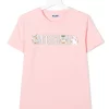 ( Nouvelle Collection ) Moschino Kids Pink T-shirt à Logo Imprimé Enfant -Moschino Kids Soldes Boutique 18062598 38503461 600