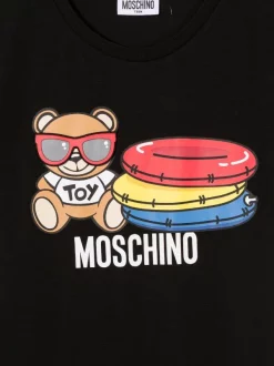 ( Nouvelle Collection ) Moschino Kids Robe à Logo Imprimé Enfant -Moschino Kids Soldes Boutique 18066053 38255289 600