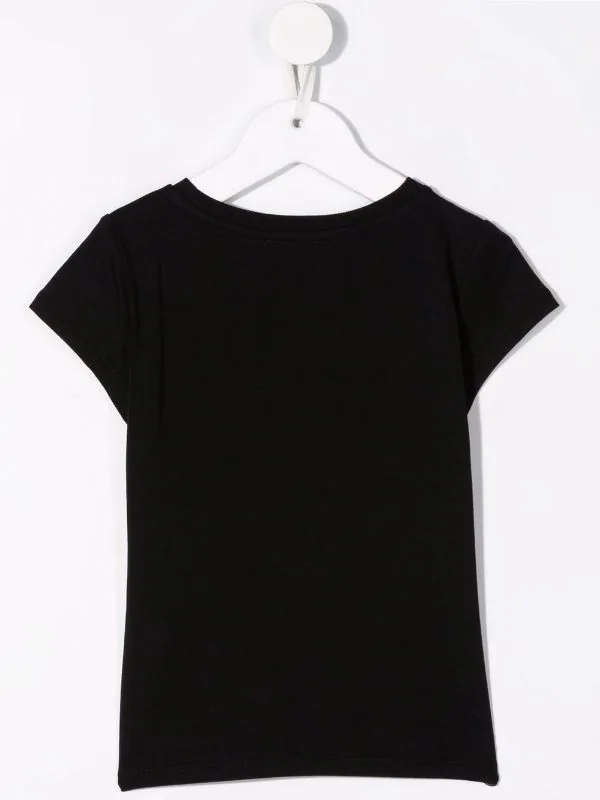 ( Nouvelle Collection ) Moschino Kids T-shirt à Logo Imprimé 60100 BLACK 4 ( Nouvelle Collection ) Moschino Kids T-shirt à Logo Imprimé 60100 BLACK – Image 2