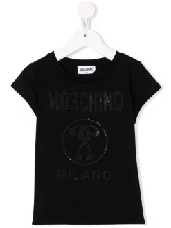 ( Nouvelle Collection ) Moschino Kids T-shirt à Logo Imprimé 60100 BLACK