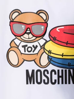 ( Nouvelle Collection ) Moschino Kids T-shirt à Logo Imprimé 10101 WHITE 7 ( Nouvelle Collection ) Moschino Kids T-shirt à Logo Imprimé 10101 WHITE -Moschino Kids Soldes Boutique 18066165 38255688 600