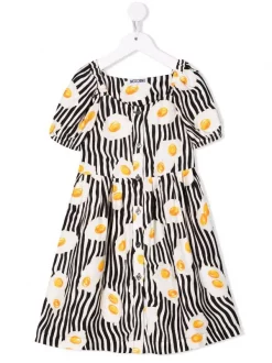 ( Nouvelle Collection ) Moschino Kids Robe évasée à Imprimé Graphique Enfant