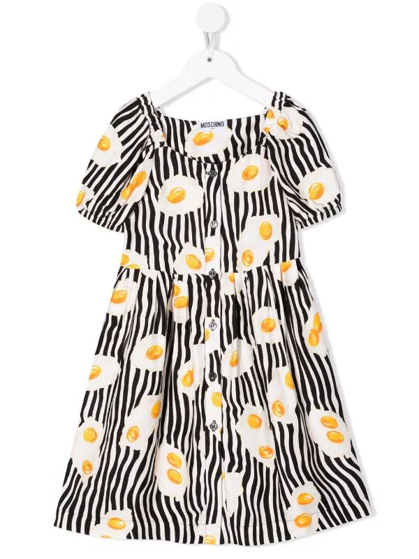 ( Nouvelle Collection ) Moschino Kids Robe évasée à Imprimé Graphique Enfant 3 ( Nouvelle Collection ) Moschino Kids Robe évasée à Imprimé Graphique Enfant