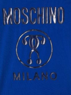 ( Nouvelle Collection ) Moschino Kids T-shirt à Motif Double Question Mark Embossé Enfant -Moschino Kids Soldes Boutique 18074087 38385492 600