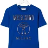 ( Nouvelle Collection ) Moschino Kids T-shirt à Motif Double Question Mark Embossé Enfant -Moschino Kids Soldes Boutique 18074087 38386490 600