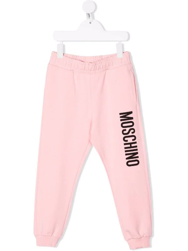 ( Nouvelle Collection ) Moschino Kids Pantalon De Jogging à Logo Imprimé Enfant 3 ( Nouvelle Collection ) Moschino Kids Pantalon De Jogging à Logo Imprimé Enfant