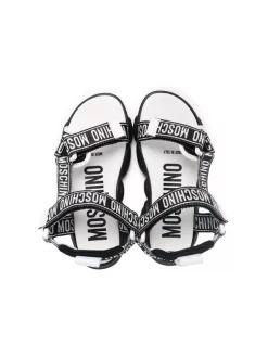Moschino Kids BIANCO Sandales à Attache Scratch Enfant -Moschino Kids Soldes Boutique 18078109 38654304 600