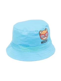 ( Nouvelle Collection ) Moschino Kids 41008 CELESTE Bob à Imprimé Teddy Bear Enfant