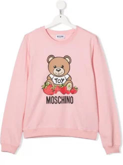 ( Nouvelle Collection ) Moschino Kids Sweat à Logo Imprimé Enfant