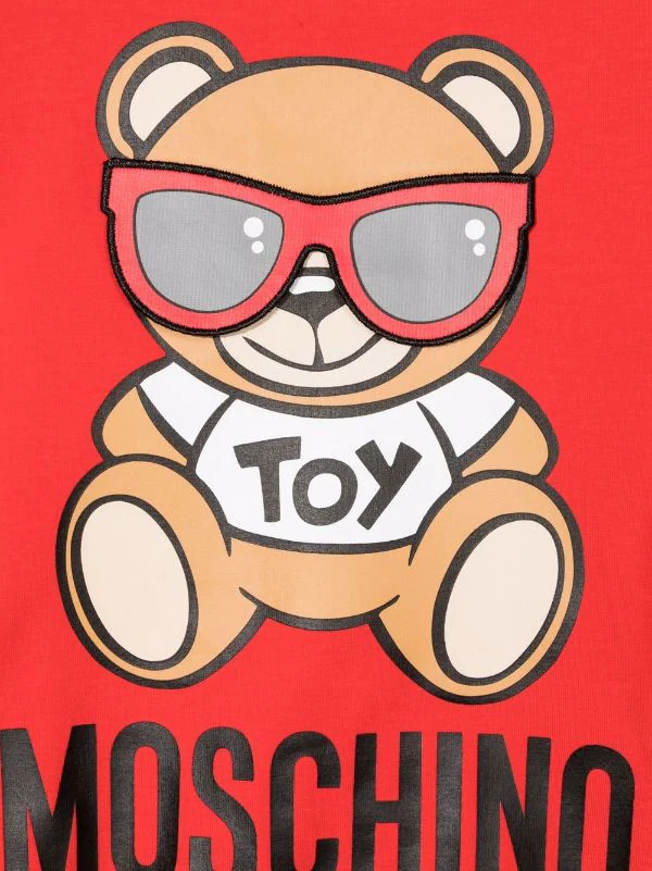 ( Nouvelle Collection ) Moschino Kids 50109 RED T-shirt à Imprimé Toy Bear Enfant 5 ( Nouvelle Collection ) Moschino Kids 50109 RED T-shirt à Imprimé Toy Bear Enfant – Image 3