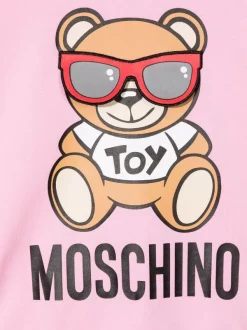 ( Nouvelle Collection ) Moschino Kids T-shirt à Imprimé Toy Bear 50206 PINK -Moschino Kids Soldes Boutique 18090202 38382970 600