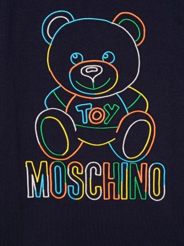 ( Nouvelle Collection ) Moschino Kids T-shirt à Logo Brodé Enfant 5 ( Nouvelle Collection ) Moschino Kids T-shirt à Logo Brodé Enfant – Image 3