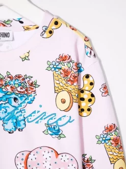( Nouvelle Collection ) Moschino Kids 83262 ROSE ALL OVER Sweat à Imprimé Graphique Enfant 7 ( Nouvelle Collection ) Moschino Kids 83262 ROSE ALL OVER Sweat à Imprimé Graphique Enfant -Moschino Kids Soldes Boutique 18107234 38700221 600