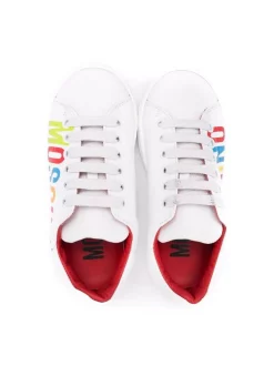 ( Nouvelle Collection ) Moschino Kids Baskets à Logo Imprimé 01 WHITE 7 ( Nouvelle Collection ) Moschino Kids Baskets à Logo Imprimé 01 WHITE -Moschino Kids Soldes Boutique 18107822 38460974 600