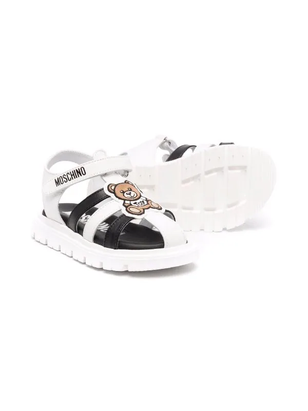 ( Nouvelle Collection ) Moschino Kids Sandales à Détail De Patch Enfant 4 ( Nouvelle Collection ) Moschino Kids Sandales à Détail De Patch Enfant – Image 2