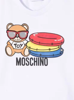( Nouvelle Collection ) Moschino Kids 10101 BIANCO T-shirt à Imprimé Teddy Bear Enfant 7 ( Nouvelle Collection ) Moschino Kids 10101 BIANCO T-shirt à Imprimé Teddy Bear Enfant -Moschino Kids Soldes Boutique 18125414 38469693 600