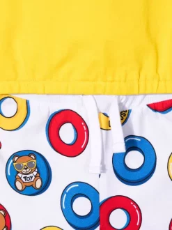 ( Nouvelle Collection ) Moschino Kids Ensemble T-shirt-short Teddy Bear 51680 CURRY -Moschino Kids Soldes Boutique 18133481 38464901 600