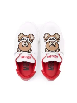 ( Nouvelle Collection ) Moschino Kids Baskets à Patch Toy Bear Enfant 7 ( Nouvelle Collection ) Moschino Kids Baskets à Patch Toy Bear Enfant -Moschino Kids Soldes Boutique 18140255 38562560 600