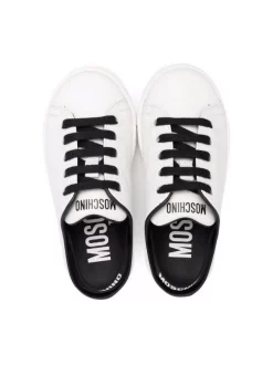 ( Nouvelle Collection ) Moschino Kids Baskets à Lacets Enfant -Moschino Kids Soldes Boutique 18140260 38563233 600